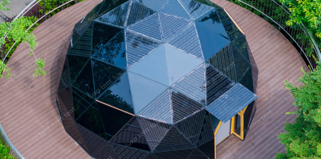 Solar Power Glass Geodesic Dome Tent Featured Image