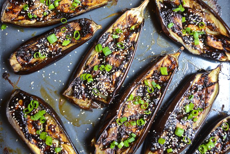 Doenjang Glazed Eggplant Recipe | Chocolate & Zucchini