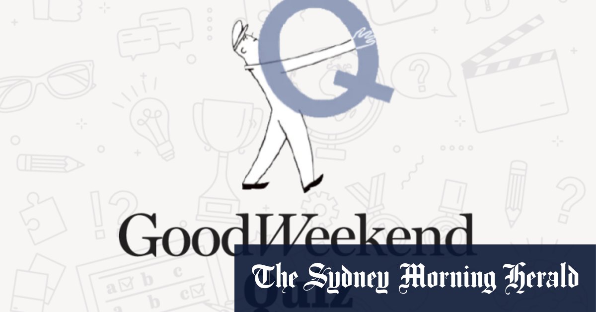 Good Weekend Superquiz, November 23