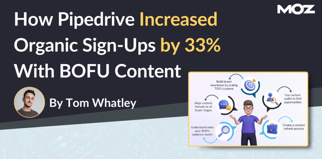 How Pipedrive Increased Organic Sign-Ups by 33% with BOFU Content