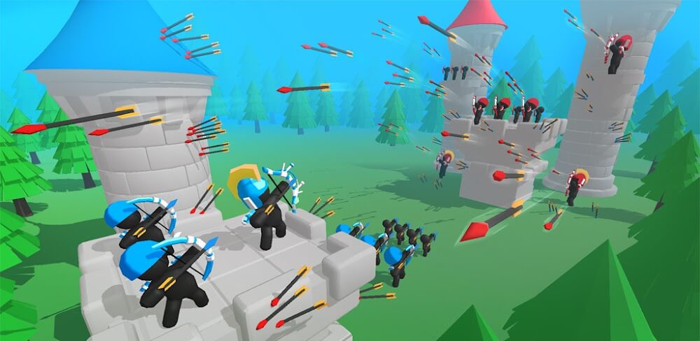 Merge Archers v1.7.0 MOD APK (Free Hero Purchased)