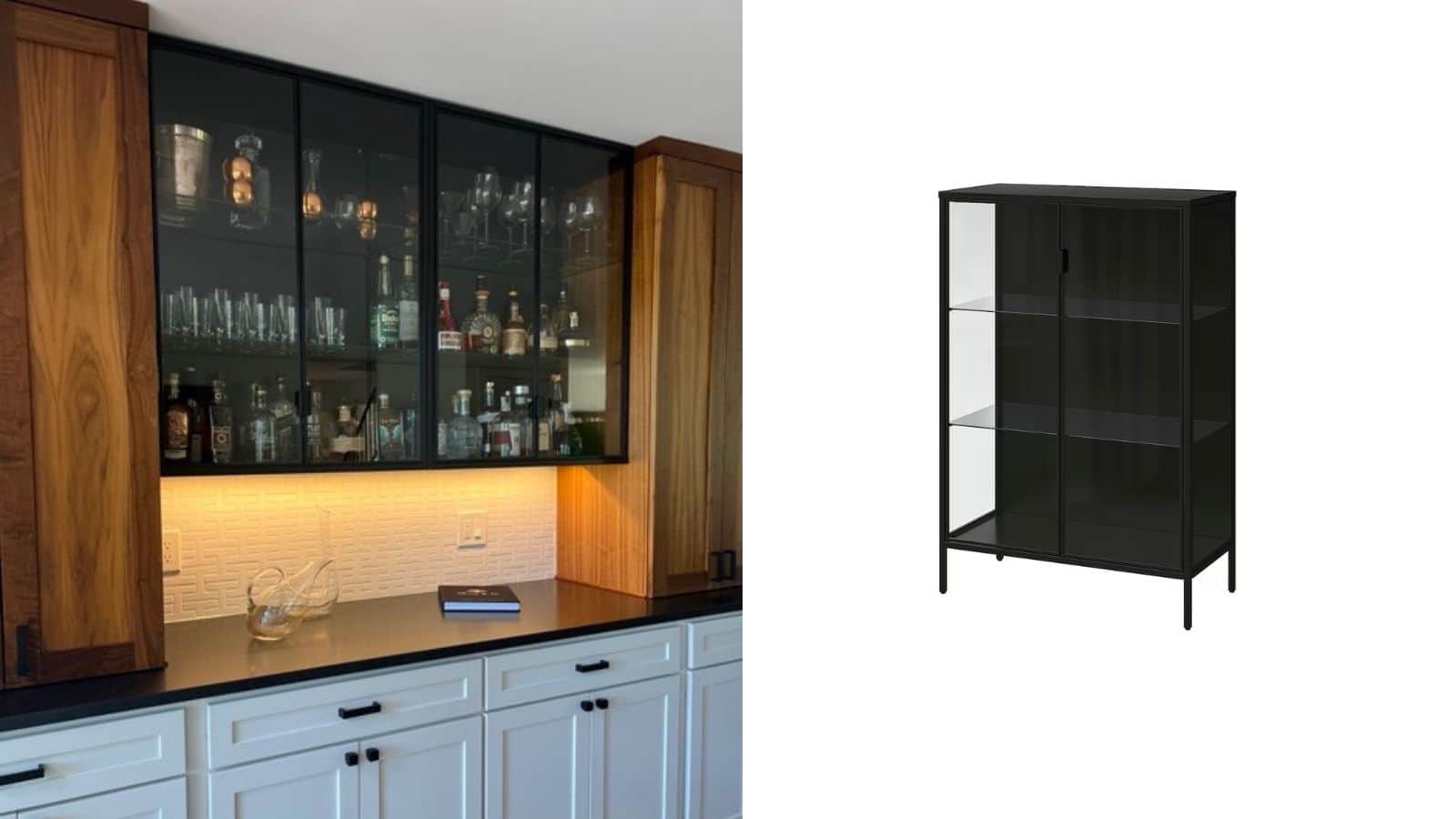 Now You Can Get That Fancy Metal Glass Cabinet Look Without The Hefty Price Tag