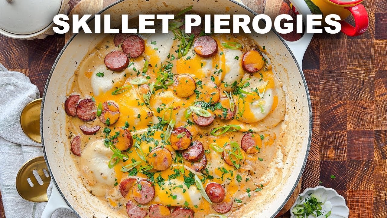 Skillet Pierogies with Kielbasa – Under 30 Minutes!