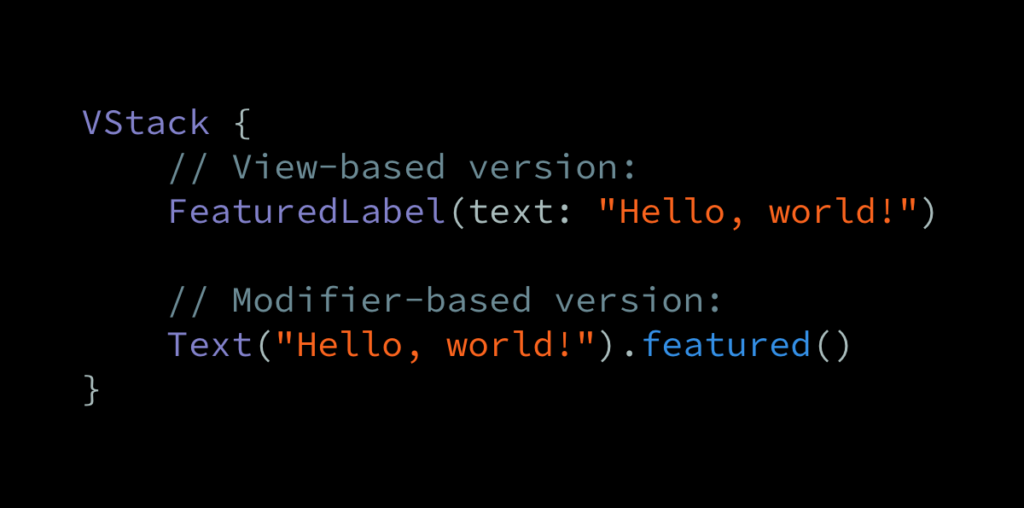 SwiftUI views versus modifiers | Swift by Sundell