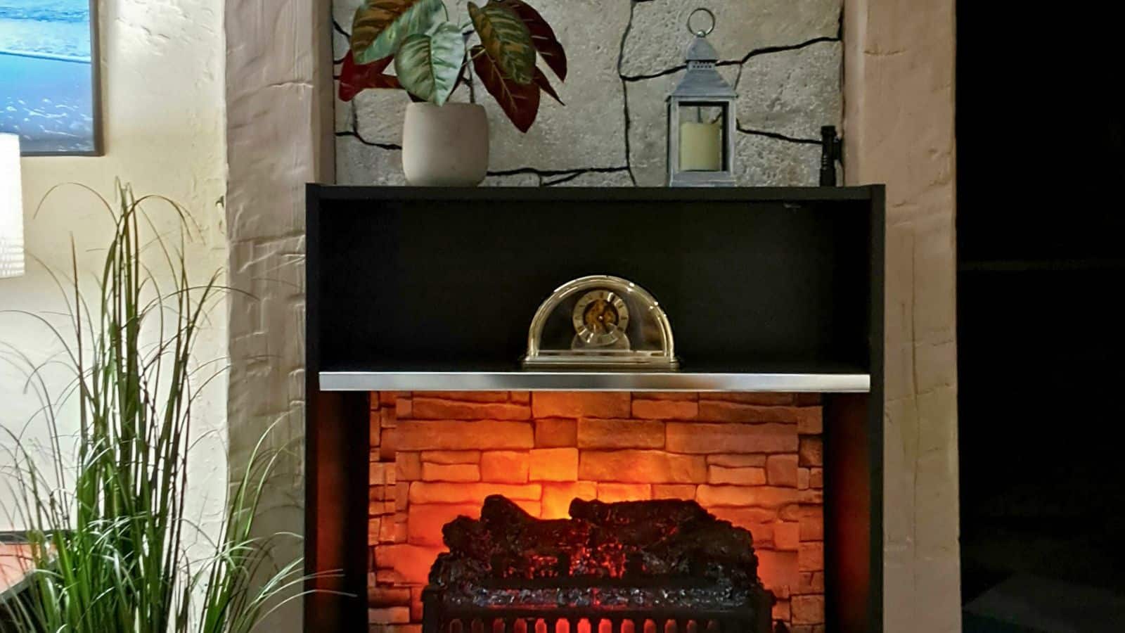 This Faux Fireplace Will Instantly Add Cozy Charm to Your Home