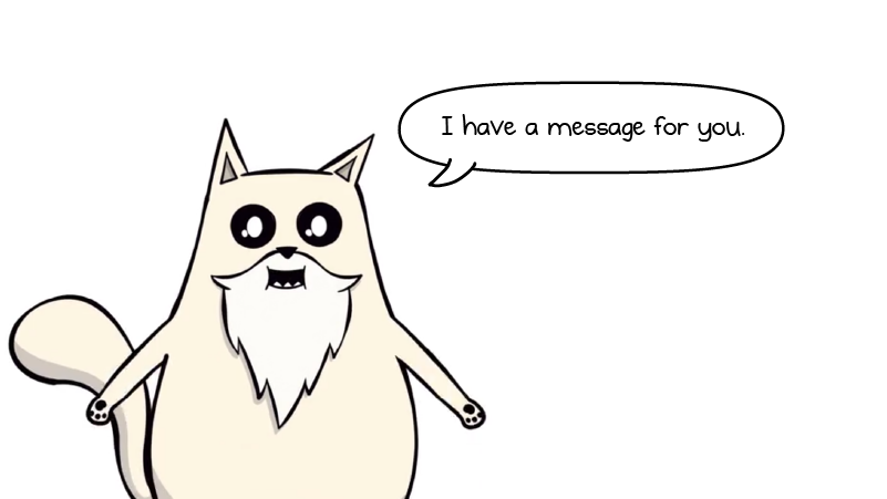 Godcat has a special message for you – The Oatmeal