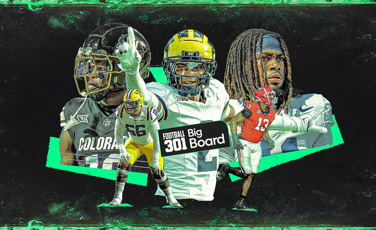 2025 NFL Draft big board 2.0: Cornerbacks take top 2 spots, with QB1 a close call