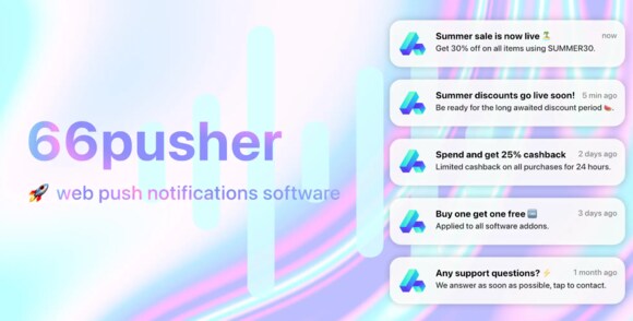 66pusher v6.0.0 Nulled – All-in-one Web Push Notifications Software