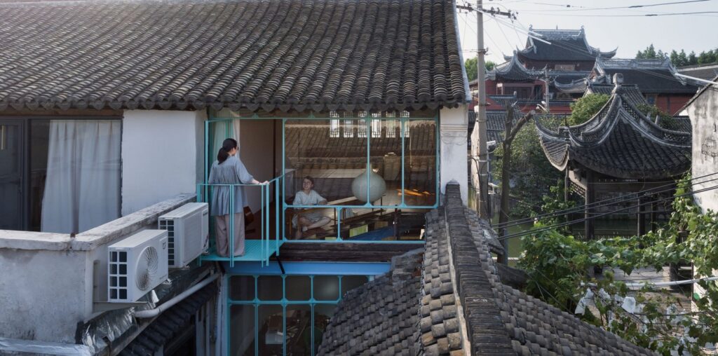 A Drab Dwelling in a Shanghai Water Town Gets a Playful Makeover by Atelier 6c | Yatzer