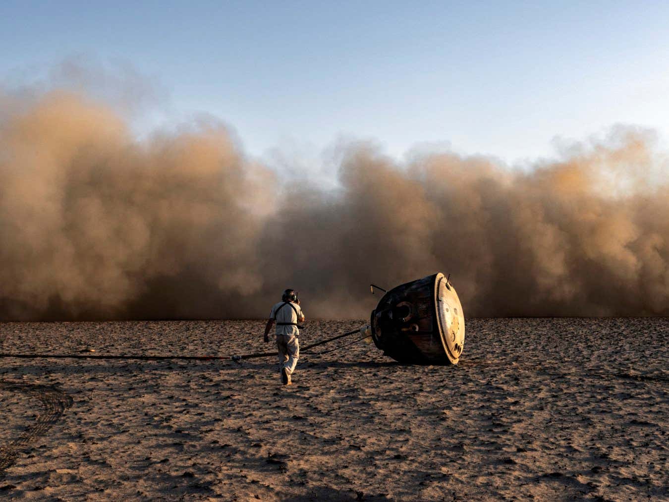 A dramatic return from space in Kazakhstan