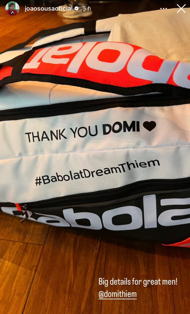 A nice touch from Babolat for Thiem’s farewell