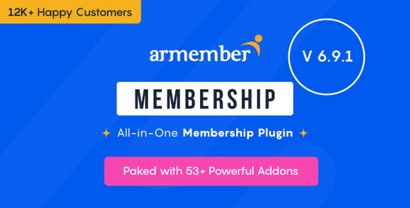 ARMember v6.9.1 – WordPress Membership Plugin + Addons