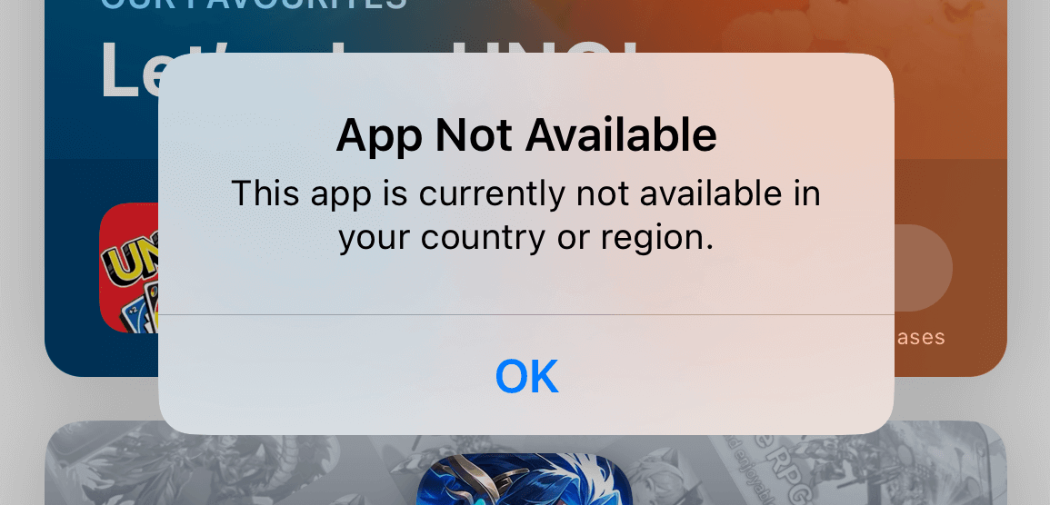 App Not Available In Your Country Or Region: How To Fix It