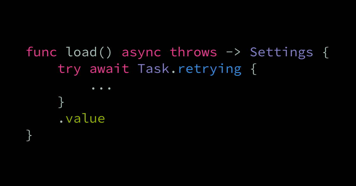 Automatically retrying an asynchronous Swift Task | Swift by Sundell