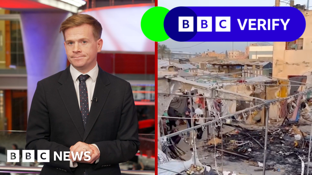 BBC Verify analyses footage from Gaza strikes