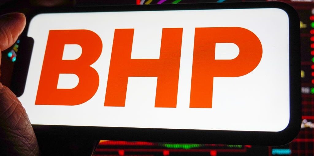 BHP said comments made at its AGM will not be treated as an intention not to make another offer for Anglo. (Photo Illustration by Sheldon Cooper/SOPA Images/LightRocket via Getty Images)