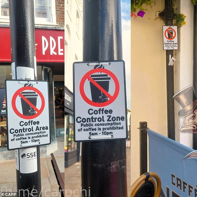 Beating the fun police! Anonymous local erects hilarious spoof signs mocking city’s ‘lack of fun’