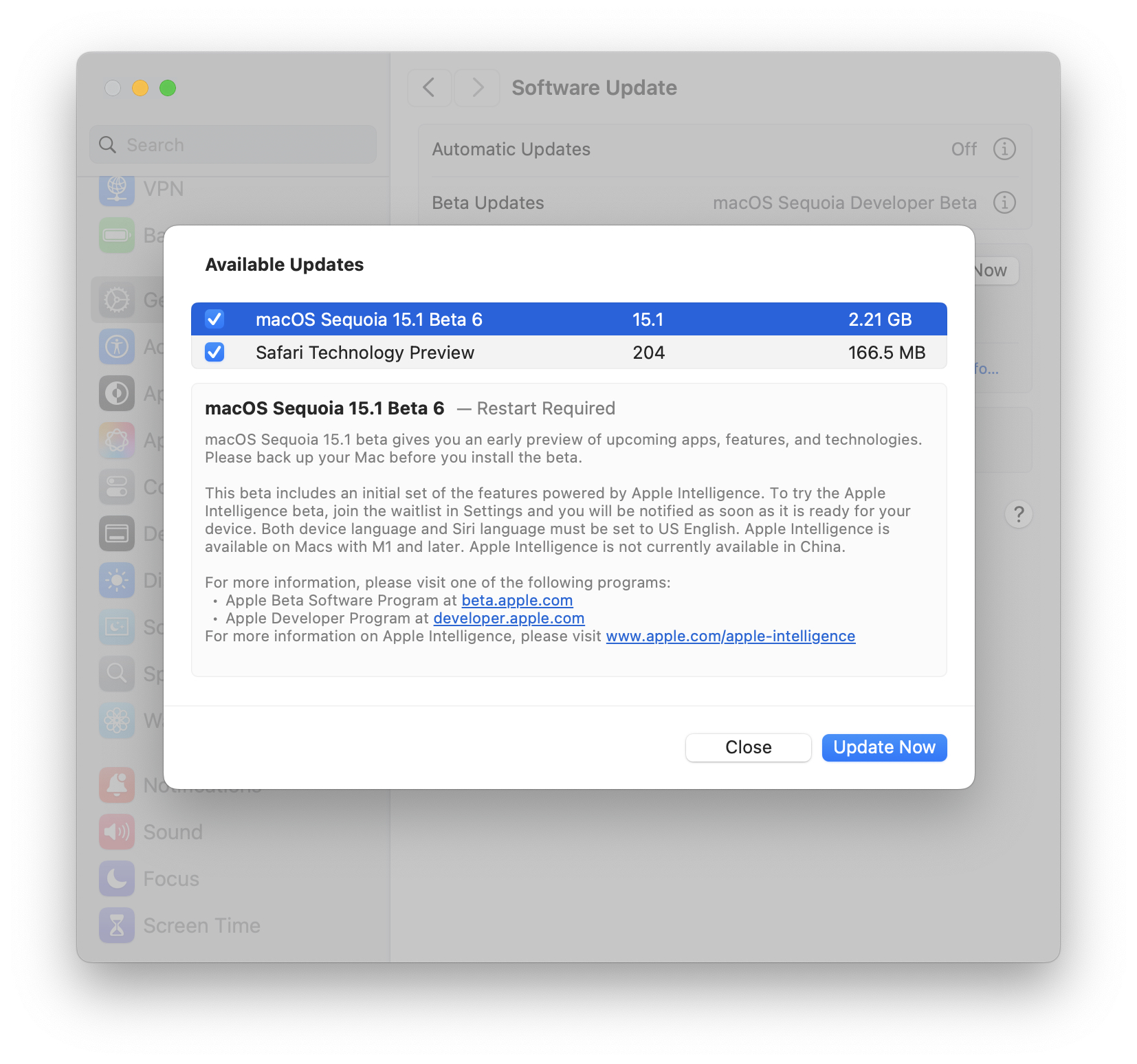 7th Beta of MacOS Sequoia 15.1 Available for Testing