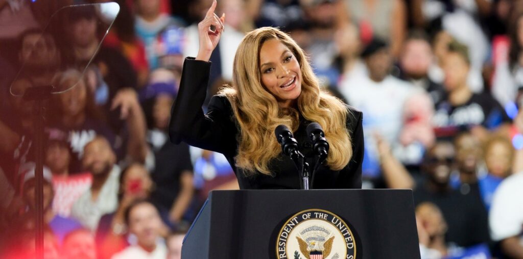 Beyoncé Introduces Kamala Harris at Houston Rally