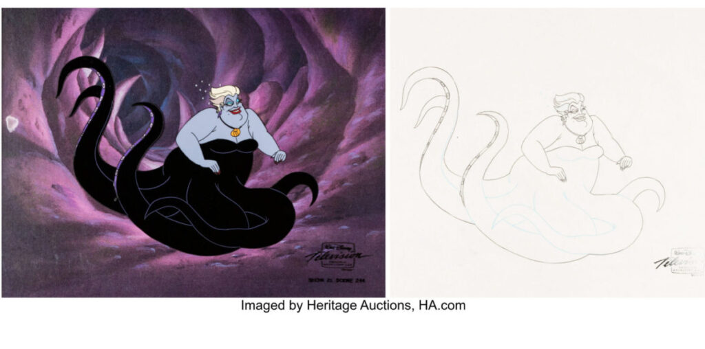 Bid On An Ursula Production Cel From The Little Mermaid TV Series