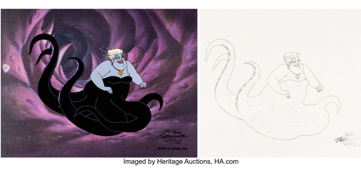 Bid On An Ursula Production Cel From The Little Mermaid TV Series