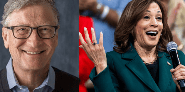 Bill Gates apoya a Kamala Harris con una donación de 50 mdd, según NYT