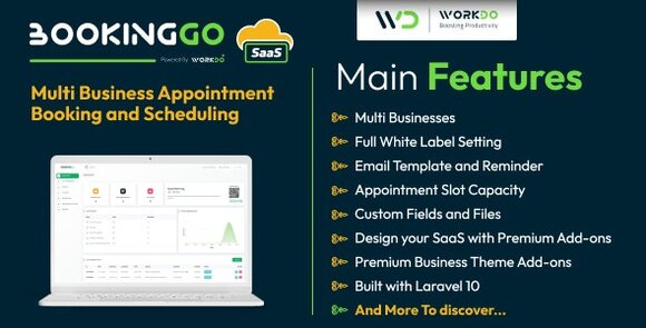 BookingGo SaaS v4.0 Nulled – Multi Business Appointment Booking and Scheduling Script