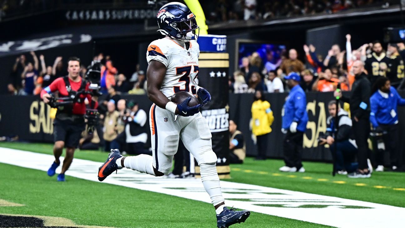 Broncos’ Javonte Williams scores 8-yard TD vs. Saints