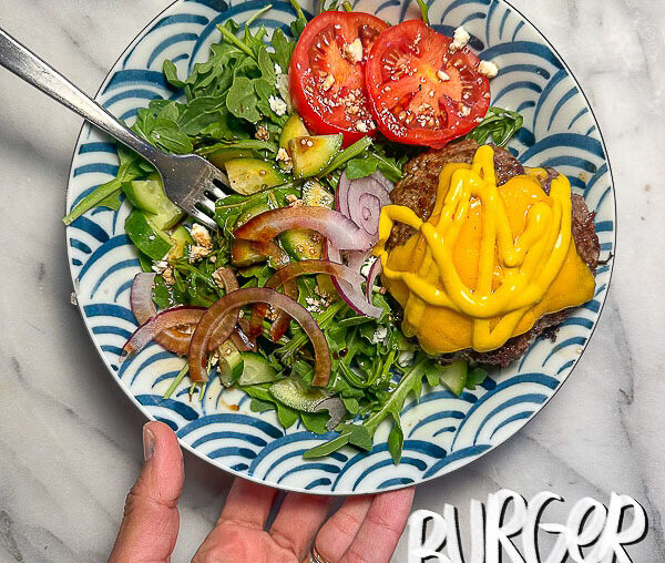 Tracy Benjamin from Shutterbean shares are favorite Burger Salads on her blog! All gluten- free options!