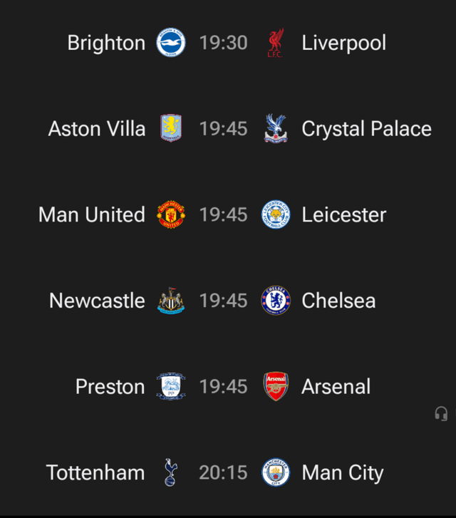 Carabao Cup Fixtures for Wednesday