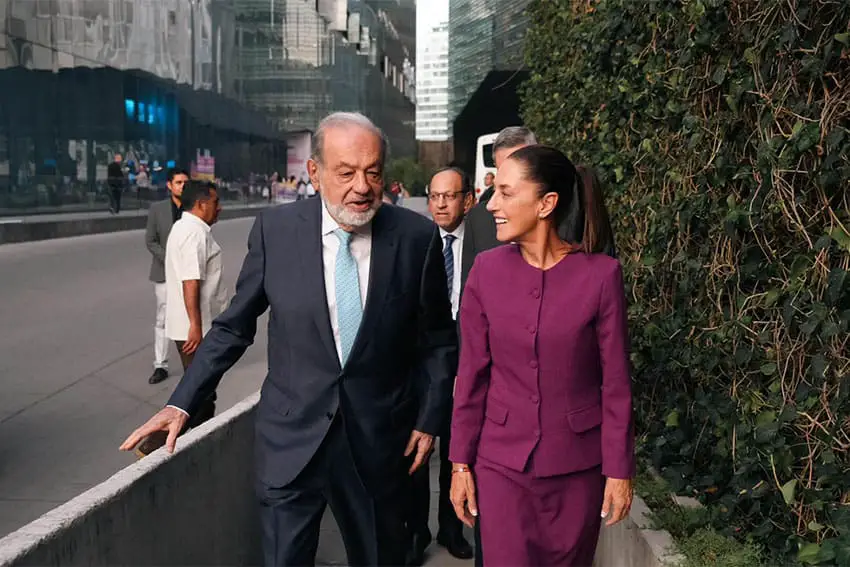 Carlos Slim says President Sheinbaum’s plans will boost investment in Mexico