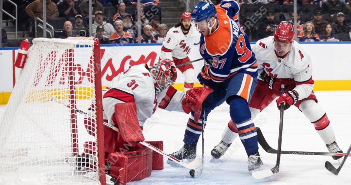 Carolina Hurricanes storm back, beat Edmonton Oilers 3-2 in overtime – Edmonton | Globalnews.ca