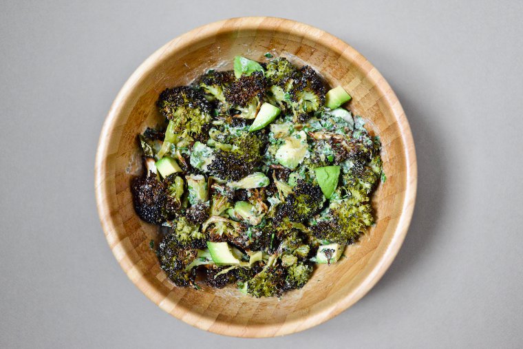 Charred Broccoli and Avocado Salad Recipe | Chocolate & Zucchini