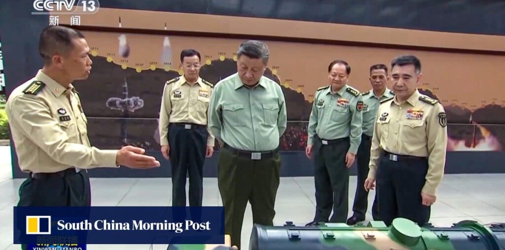 China’s President Xi has a new military secretary, state TV footage suggests