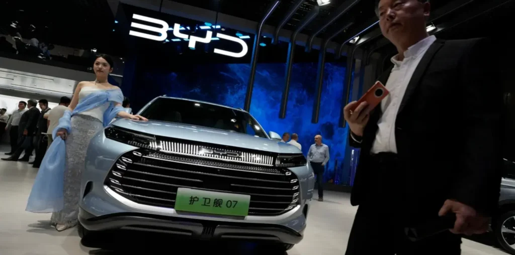 Chinese EV giant BYD beats Tesla in quarterly revenue for first time