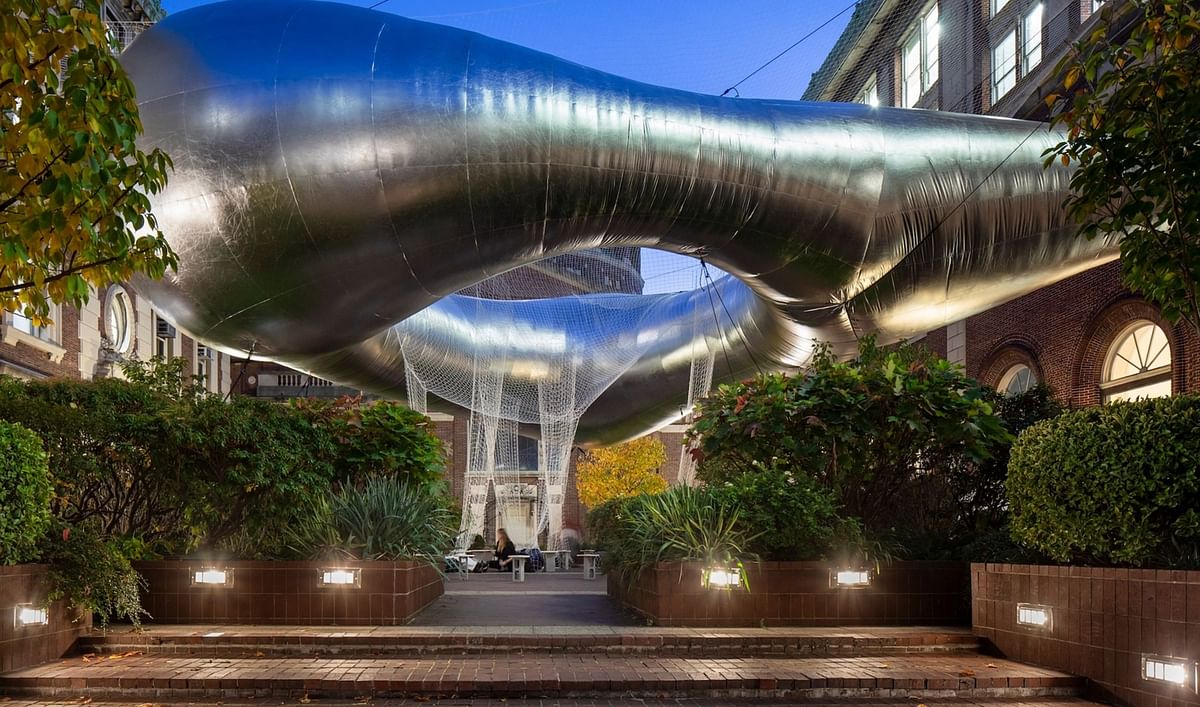 Columbia GSAPP’s floating ‘Cloud’ installation seeks to unite a fractious campus