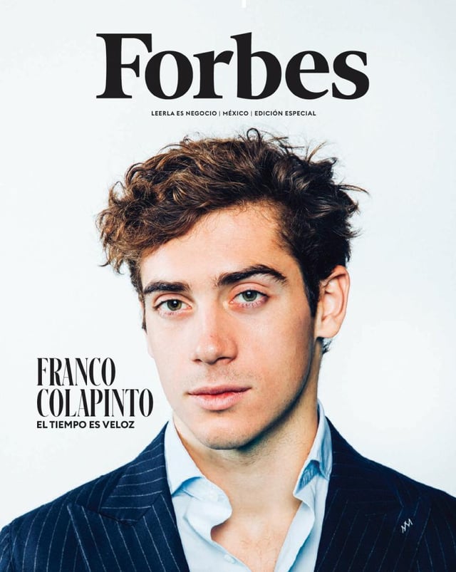 Cover of Forbes Mexico’s speical F1 edition: "Franco Colapinto, Time is Fast"