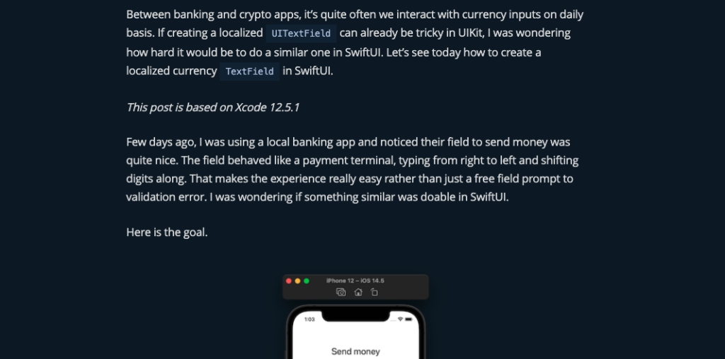 Currency TextField in SwiftUI