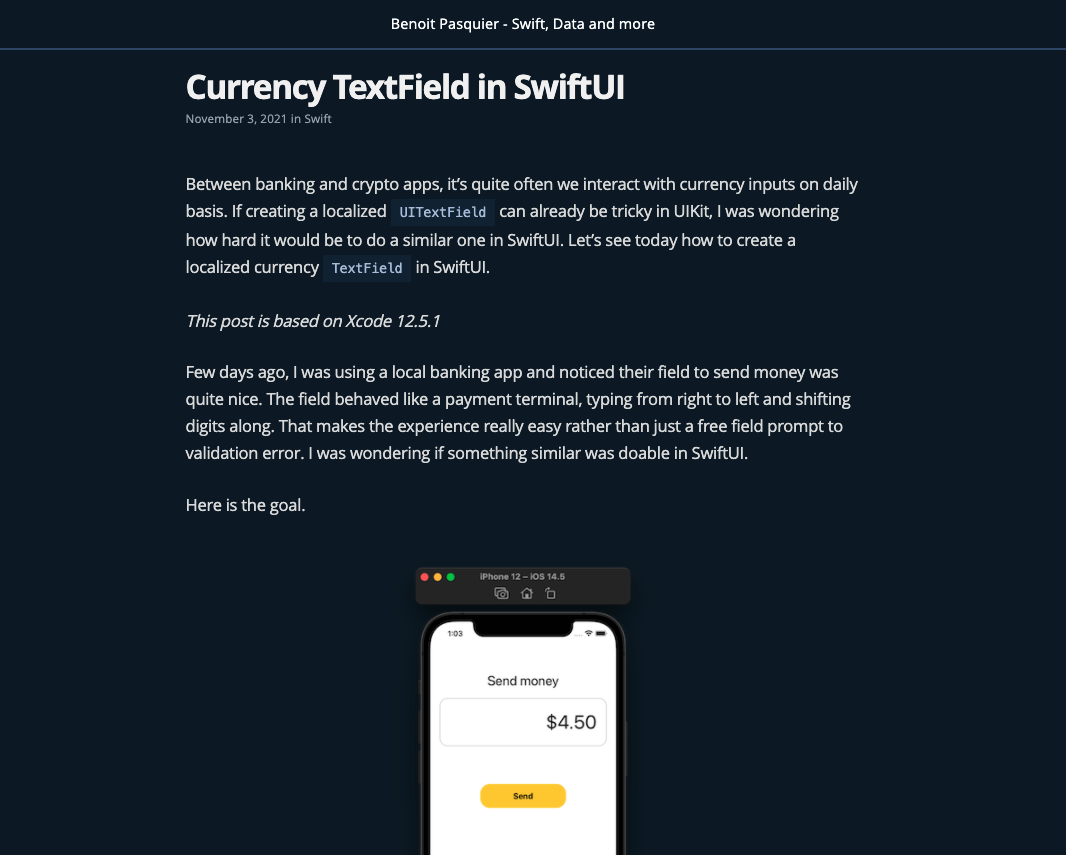 Currency TextField in SwiftUI