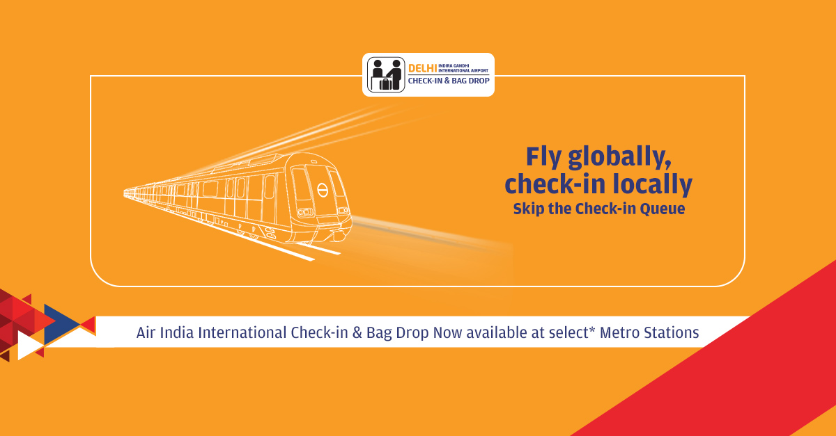 DEL Check-in & Bag Drop: International Passengers Included