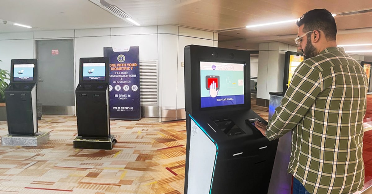 Delhi Airport Installs Biometric Kiosks for Quick Immigration