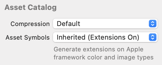 Disabling Xcode Asset Symbol Generation