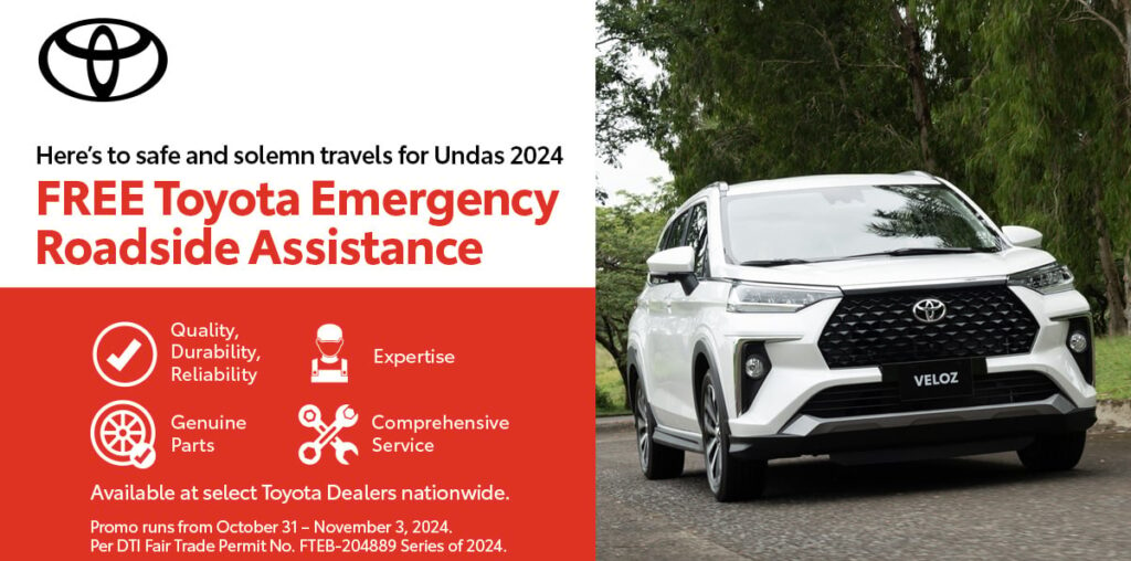 Drive worry-free with Toyota this 'Undas' 2024