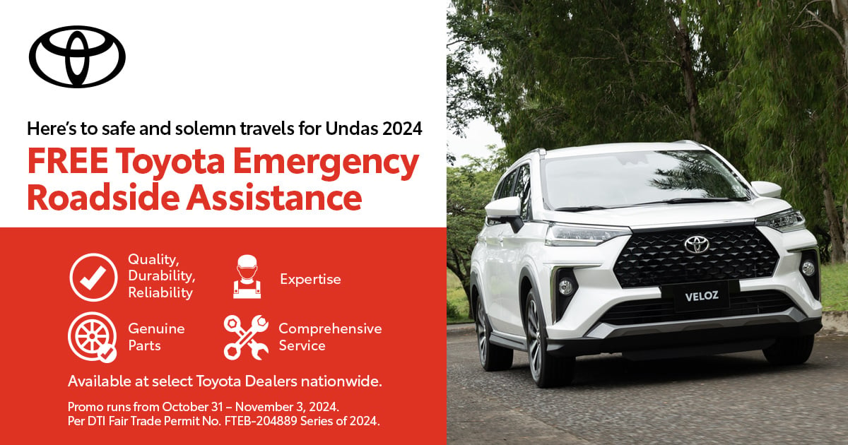 Drive worry-free with Toyota this ‘Undas’ 2024