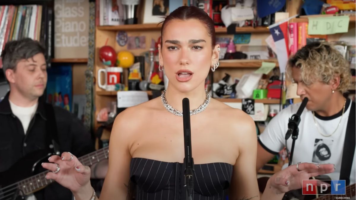 Dua Lipa performs a groovy Tiny Desk Concert