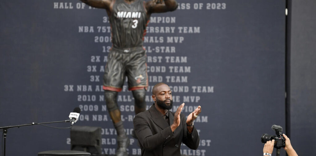 Dwyane Wade defends new Heat statue, brushes off criticism: ‘I don’t know a lot of people with a statue’