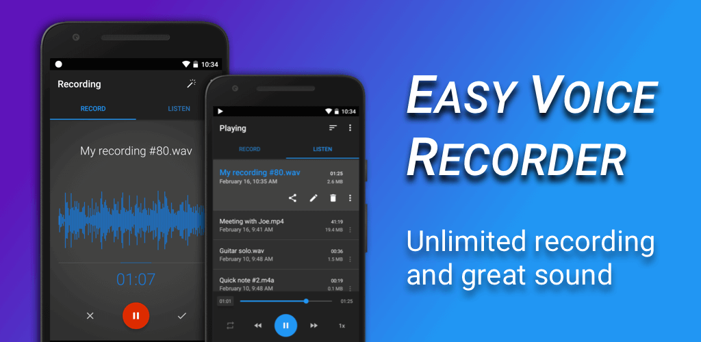 Easy Voice Recorder Pro v2.9.0 MOD APK (Patched/Mod Extra)