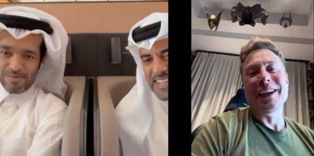 Elon Musk joined a video call at 38,000 feet to show off Qatar Airways' new Starlink WiFi