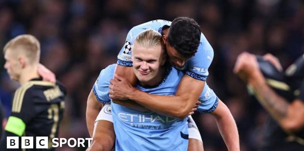 Erling Haaland goal: Manchester City forward hailed after acrobatic goal in Champions League victory of Sparta Prague