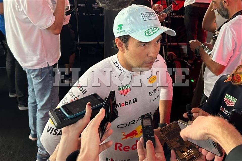 Es muy difícil, no puedo frenar el auto.- Checo Pérez